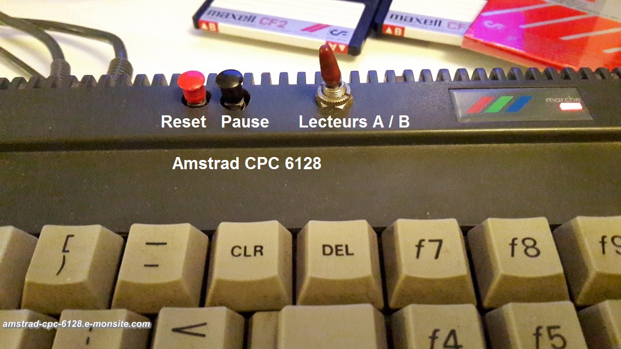 Boutons en plus sur un Amstrad CPC 6128